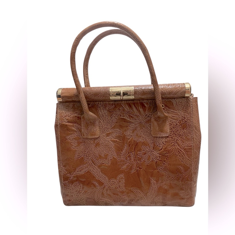 πPELLE DI GIADA BORSE ON PELLE. MADE IN ITALY, Elegant Brown Leather Handbag - Picture 1 of 16